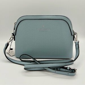 London Fog Ellie Dome Crossbody bag- Denim Blue
